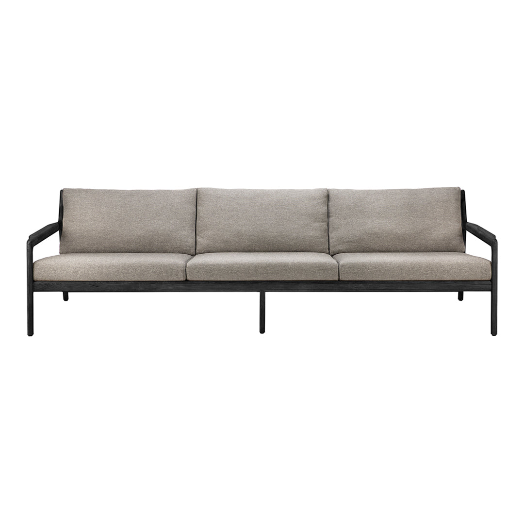 Cane-line Angle 3-Seater Outdoor Sofa Dark Grey / Teak