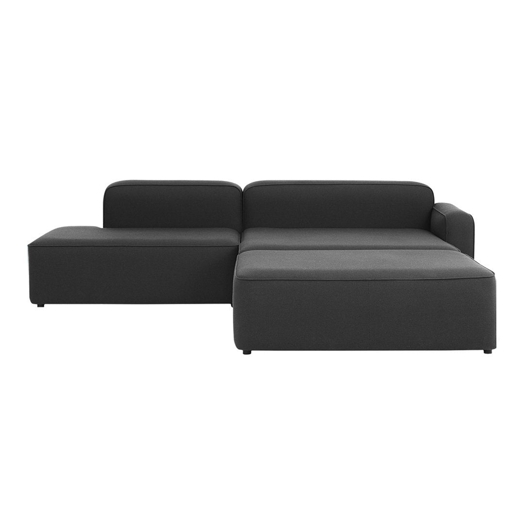 Rope Sofa Chaise Lounge w/ Pouf