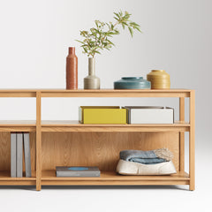 Open Plan Long and Low Bookcase