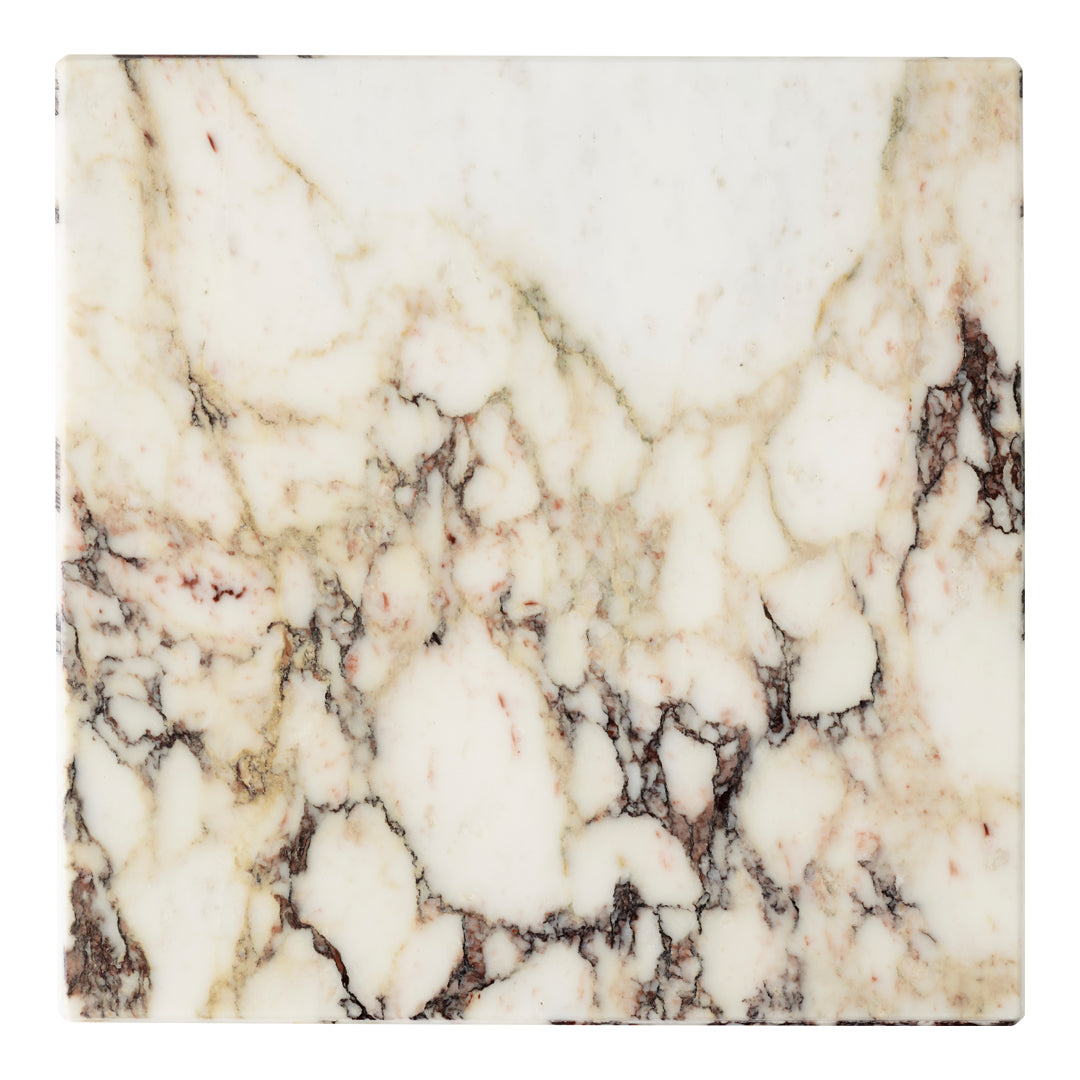 Marble Plinth Side Table - Tall