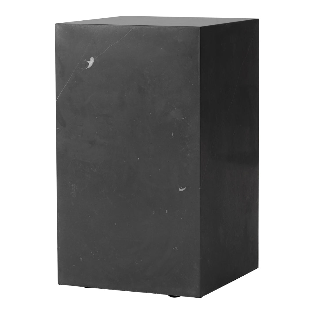 Marble Plinth Side Table - Tall