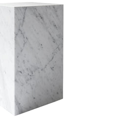 Marble Plinth Side Table - Tall