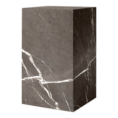 Marble Plinth Side Table - Tall