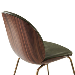 Beetle Dining Chair - Front Upholstered - Conic Base - 3D Veneer Shell