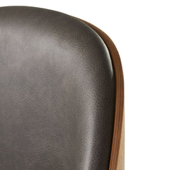 Beetle Dining Chair - Front Upholstered - Conic Base - 3D Veneer Shell