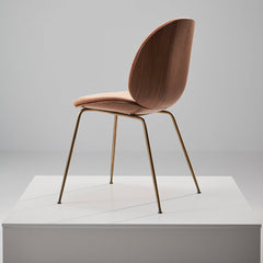 Beetle Dining Chair - Front Upholstered - Conic Base - 3D Veneer Shell