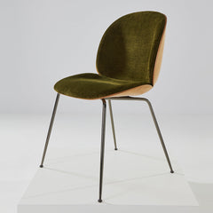 Beetle Dining Chair - Front Upholstered - Conic Base - 3D Veneer Shell