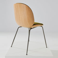 Beetle Dining Chair - Front Upholstered - Conic Base - 3D Veneer Shell