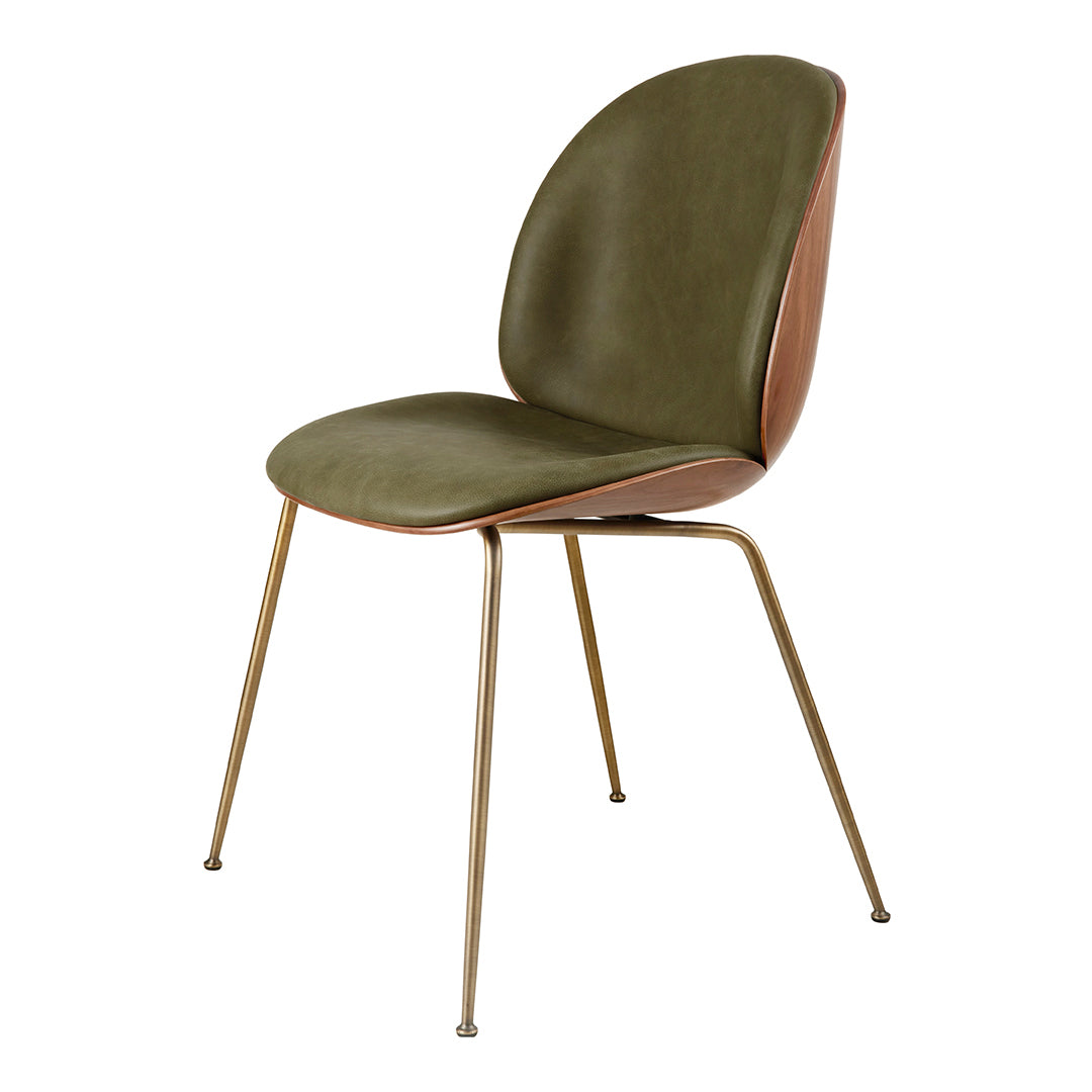 Beetle Dining Chair - Front Upholstered - Conic Base - 3D Veneer Shell