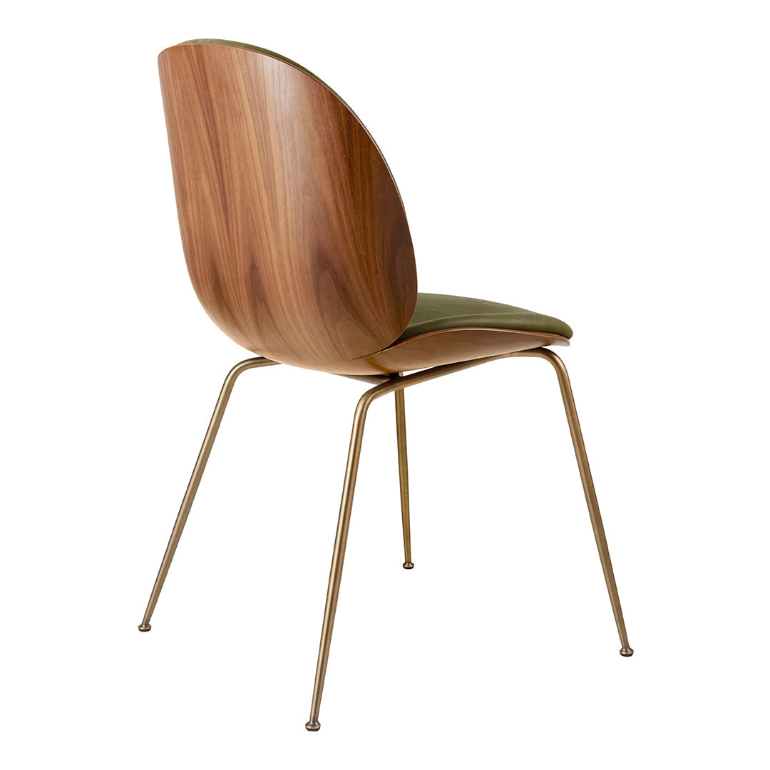 Beetle Dining Chair - Front Upholstered - Conic Base - 3D Veneer Shell