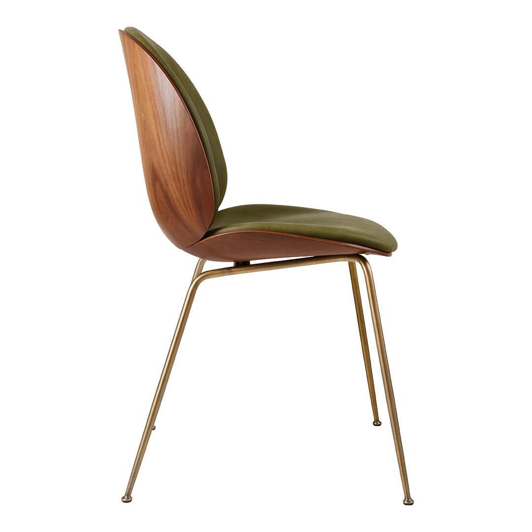 Beetle Dining Chair - Front Upholstered - Conic Base - 3D Veneer Shell