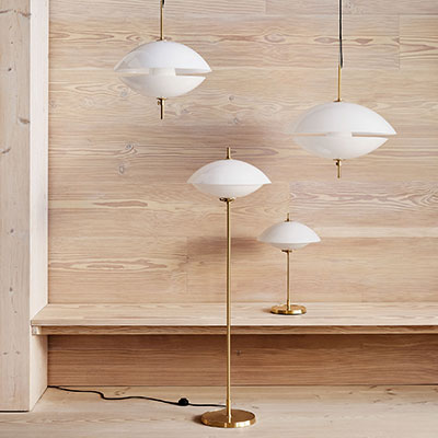 Fritz Hansen Clam Table Lamp by Ahm & Lund