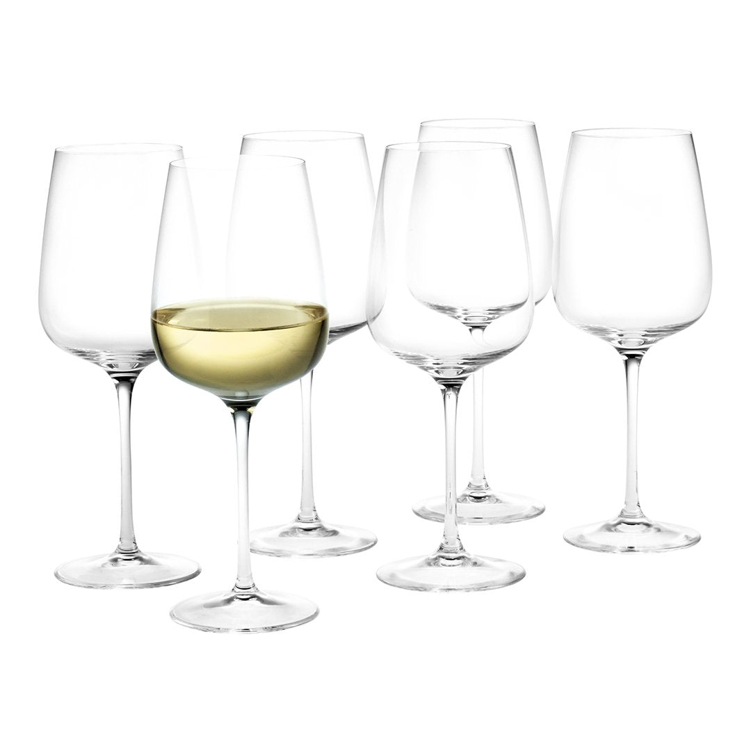 Holmegaard Cabernet White Wine Glass - Set of 6 by Peter Svarrer