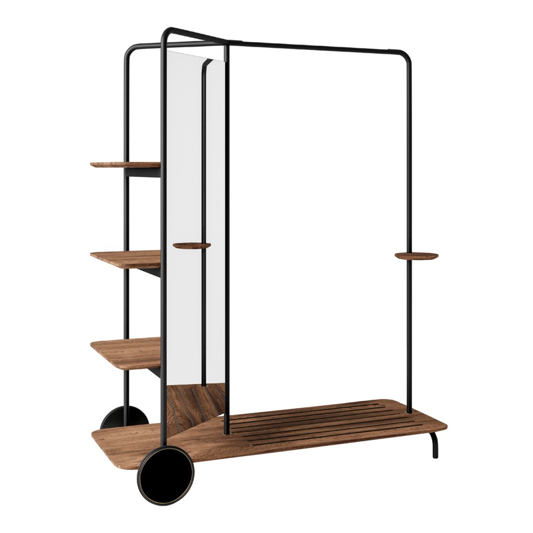 Wiki Contemporary Wardrobe 4 Shelves 1 Hanging Rail 2 Sliding