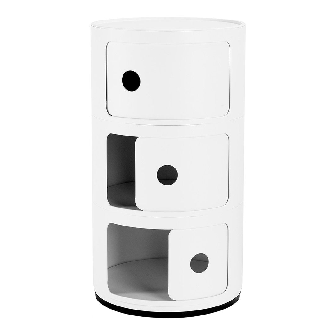 Componibili Round 3 Door Storage Tower