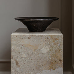 Marble Plinth Side Table - Tall