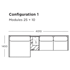 Maho Modular Sofa (Modules 25-28)