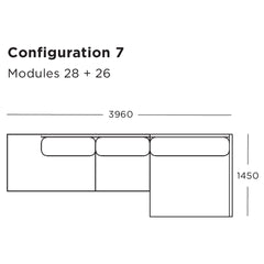 Maho Modular Sofa (Modules 25-28)