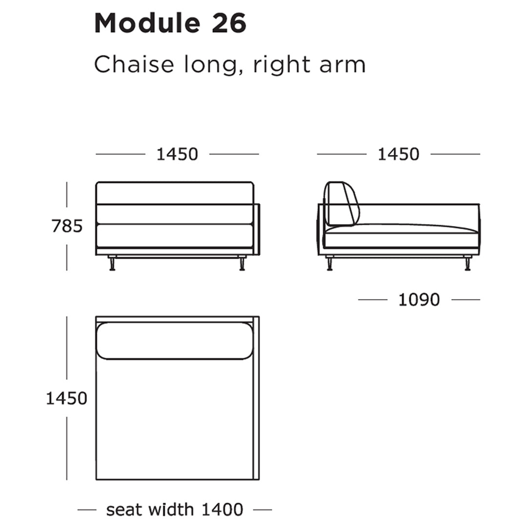 Maho Modular Sofa (Modules 25-28)