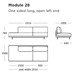 Maho Modular Sofa (Modules 25-28)