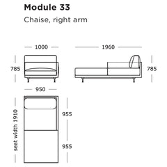 Maho Modular Sofa (Modules 33-36)