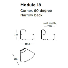 Panorama Modular Sofa (Modules 16-18)