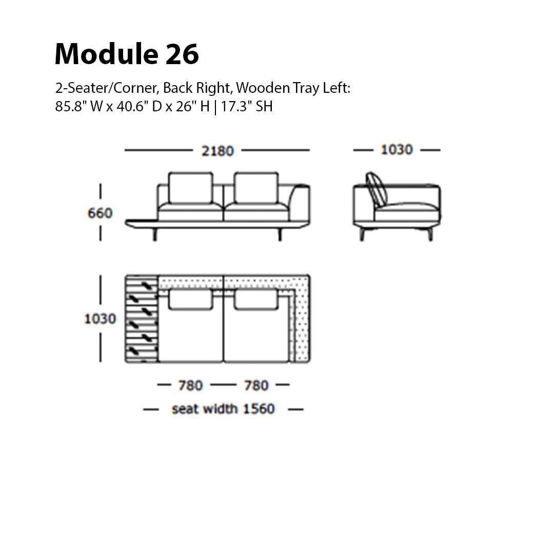 Surface Modular Sofa (Modules 26-31)