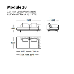 Surface Modular Sofa (Modules 26-31)