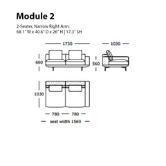 Surface Modular Sofa (Modules 1-4)