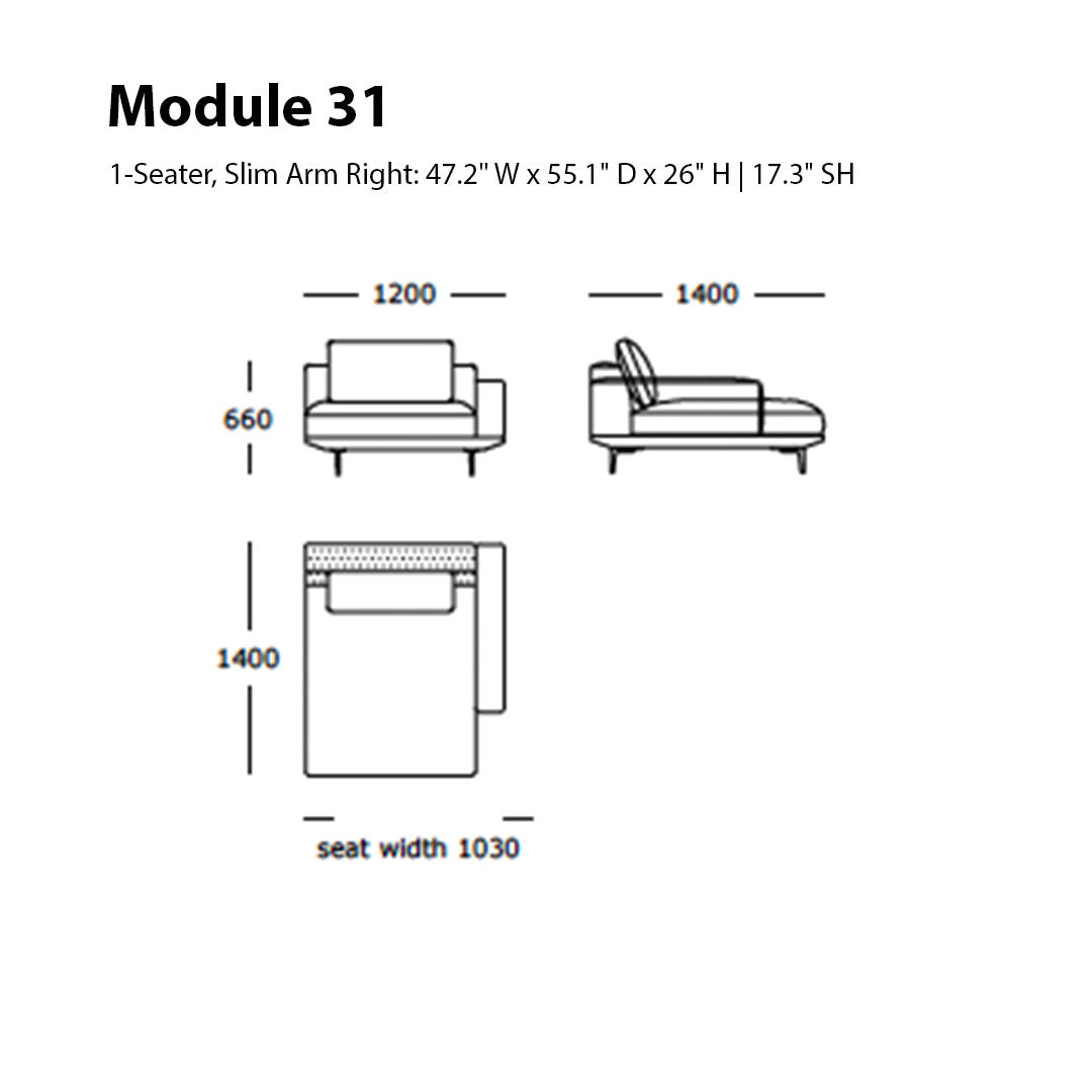 Surface Modular Sofa (Modules 26-31)