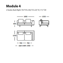 Surface Modular Sofa (Modules 1-4)