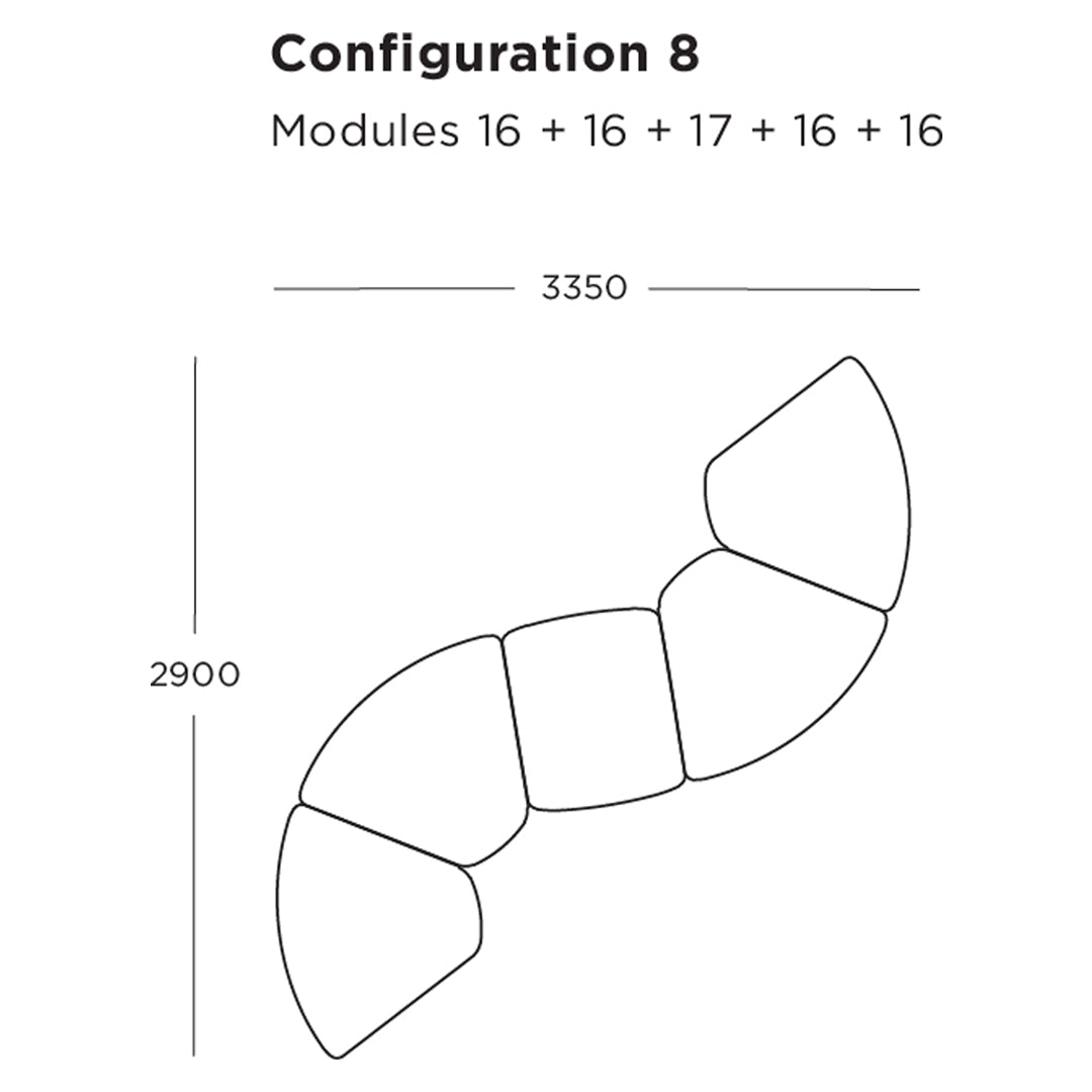 Panorama Modular Sofa (Modules 16-18)