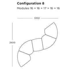 Panorama Modular Sofa (Modules 16-18)