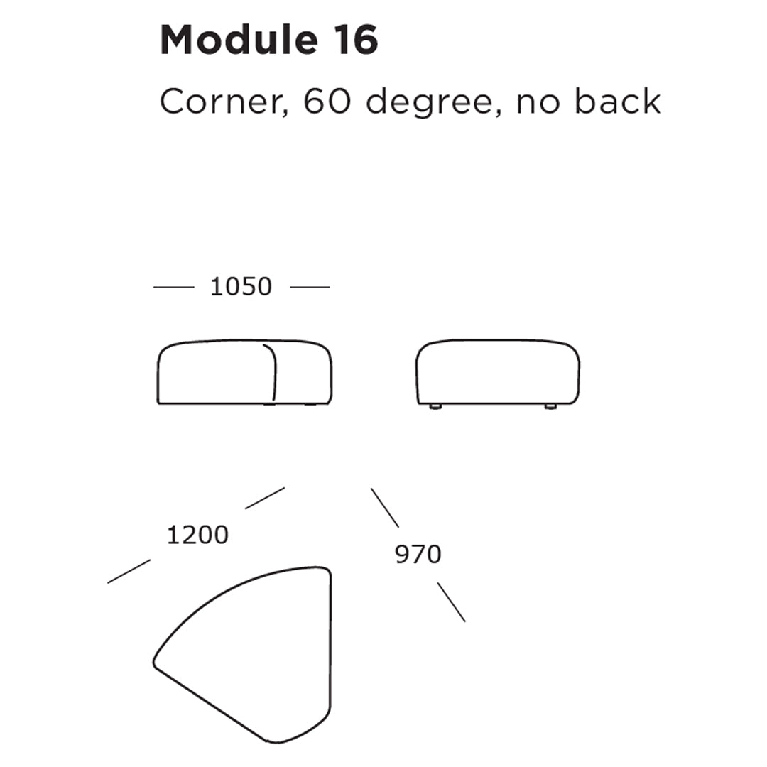 Panorama Modular Sofa (Modules 16-18)