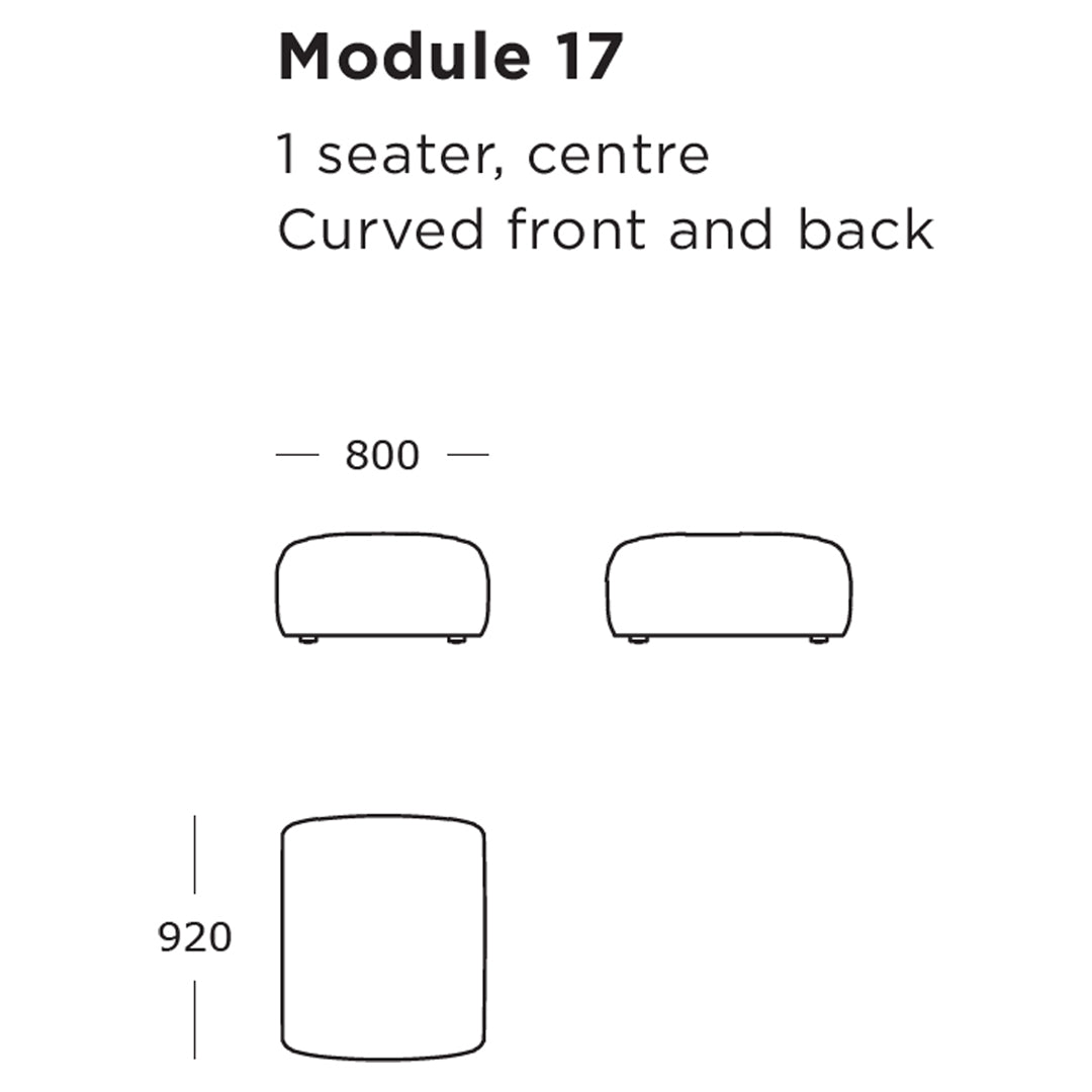 Panorama Modular Sofa (Modules 16-18)