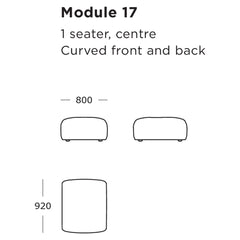 Panorama Modular Sofa (Modules 16-18)