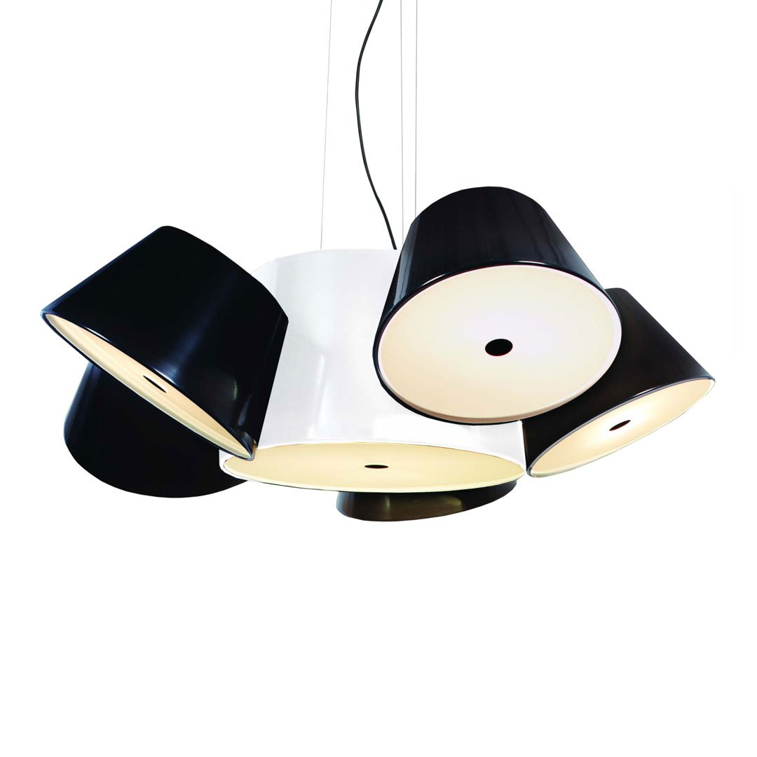 Tam Tam 5 Pendant Light - w/ Off-white Center Pendant Light