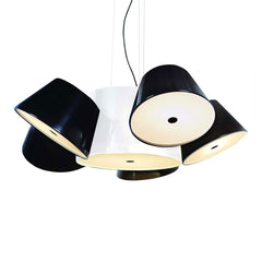 Tam Tam 5 Pendant Light - w/ Off-white Center Pendant Light