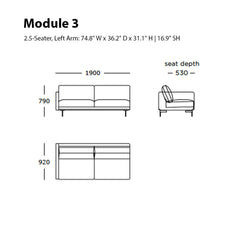 Trace Modular Sofa (Modules 1-6)