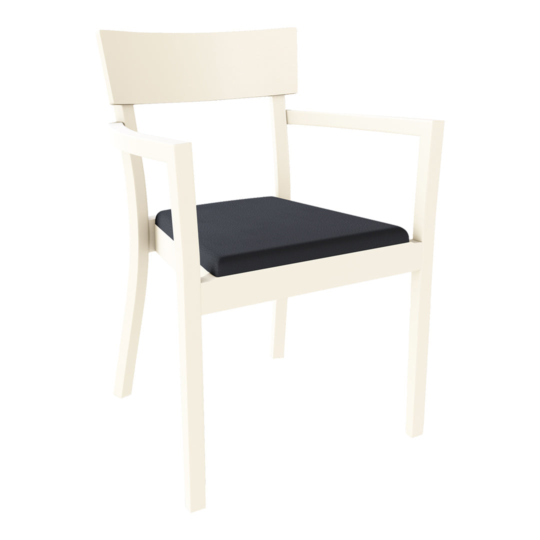 Bergamo Armchair - Seat Upholstered - Beech Pigment Frame