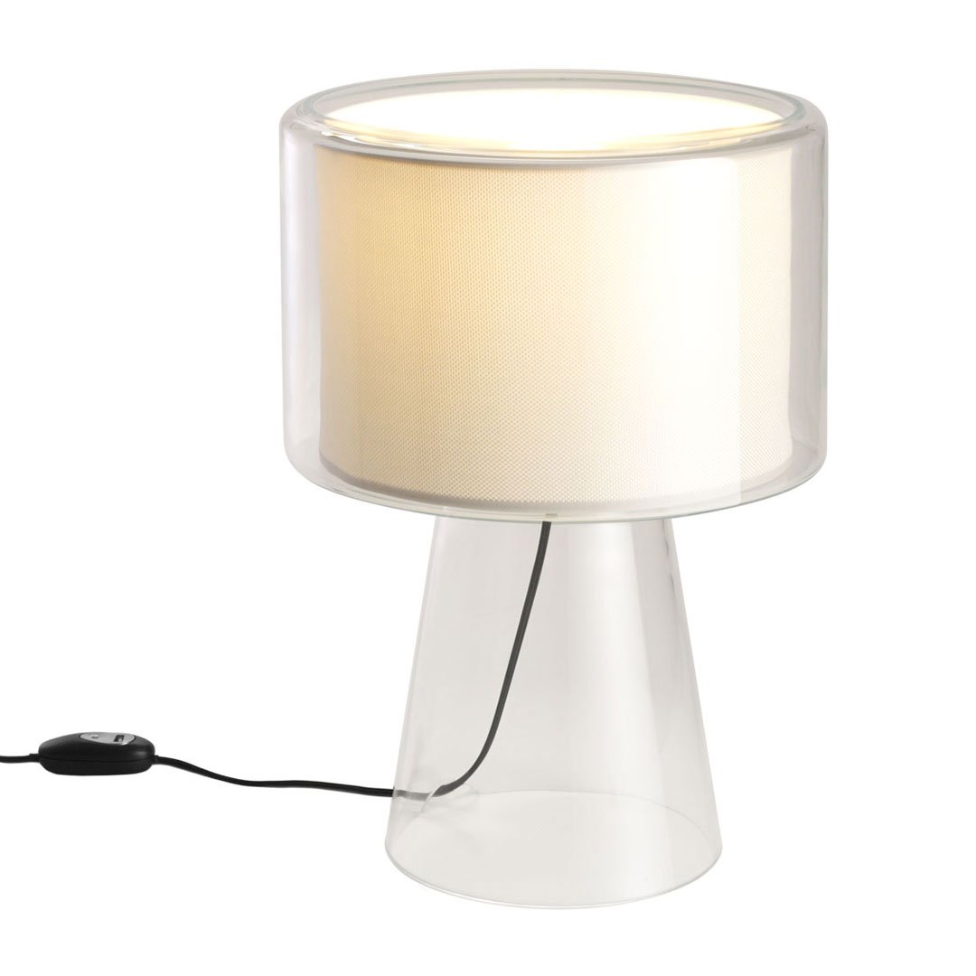 Pearl Frosted Table Lamp - White