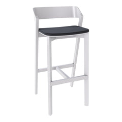 Merano Counter Stool - Seat Upholstered - Beech Pigment Frame